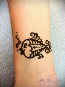 Рисунок тату хной для начинающих 28.11.2020 №016 -Henna tattoo drawing- tatufoto.com