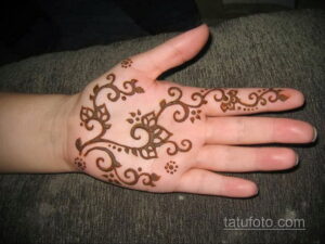 Рисунок тату хной для начинающих 28.11.2020 №025 -Henna tattoo drawing- tatufoto.com
