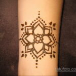 Рисунок тату хной для начинающих 28.11.2020 №035 -Henna tattoo drawing- tatufoto.com