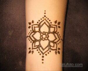 Рисунок тату хной для начинающих 28.11.2020 №035 -Henna tattoo drawing- tatufoto.com