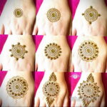 Рисунок тату хной для начинающих 28.11.2020 №037 -Henna tattoo drawing- tatufoto.com