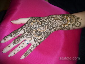Рисунок тату хной для начинающих 28.11.2020 №042 -Henna tattoo drawing- tatufoto.com