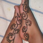 Рисунок тату хной для начинающих 28.11.2020 №052 -Henna tattoo drawing- tatufoto.com