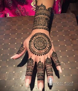 Рисунок тату хной для начинающих 28.11.2020 №054 -Henna tattoo drawing- tatufoto.com