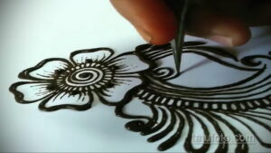 Рисунок тату хной для начинающих 28.11.2020 №057 -Henna tattoo drawing- tatufoto.com
