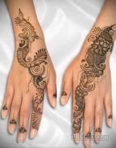 Рисунок тату хной для начинающих 28.11.2020 №069 -Henna tattoo drawing- tatufoto.com