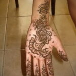 Рисунок тату хной для начинающих 28.11.2020 №070 -Henna tattoo drawing- tatufoto.com