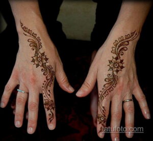 Рисунок тату хной для начинающих 28.11.2020 №071 -Henna tattoo drawing- tatufoto.com