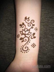 Рисунок тату хной для начинающих 28.11.2020 №074 -Henna tattoo drawing- tatufoto.com