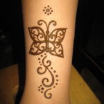 Рисунок тату хной для начинающих 28.11.2020 №075 -Henna tattoo drawing- tatufoto.com