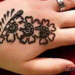 Рисунок тату хной для начинающих 28.11.2020 №077 -Henna tattoo drawing- tatufoto.com