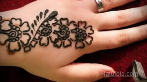 Рисунок тату хной для начинающих 28.11.2020 №077 -Henna tattoo drawing- tatufoto.com