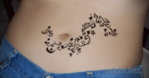 Рисунок тату хной для начинающих 28.11.2020 №081 -Henna tattoo drawing- tatufoto.com