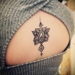 Рисунок тату хной для начинающих 28.11.2020 №090 -Henna tattoo drawing- tatufoto.com