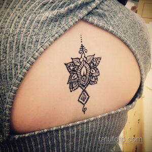 Рисунок тату хной для начинающих 28.11.2020 №090 -Henna tattoo drawing- tatufoto.com