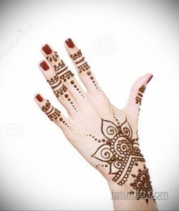 Рисунок тату хной для начинающих 28.11.2020 №096 -Henna tattoo drawing- tatufoto.com
