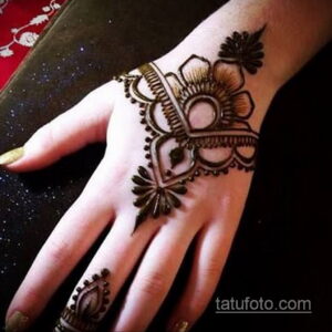 Рисунок тату хной для начинающих 28.11.2020 №114 -Henna tattoo drawing- tatufoto.com