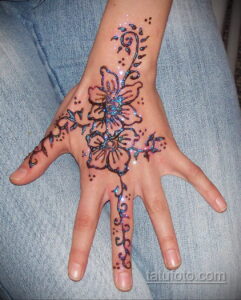 Рисунок тату хной для начинающих 28.11.2020 №116 -Henna tattoo drawing- tatufoto.com