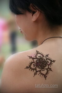 Рисунок тату хной для начинающих 28.11.2020 №129 -Henna tattoo drawing- tatufoto.com