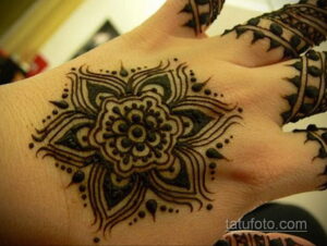 Рисунок тату хной для начинающих 28.11.2020 №135 -Henna tattoo drawing- tatufoto.com