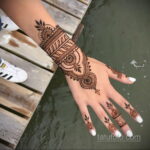 Рисунок тату хной для начинающих 28.11.2020 №141 -Henna tattoo drawing- tatufoto.com