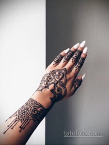 Рисунок тату хной для начинающих 28.11.2020 №167 -Henna tattoo drawing- tatufoto.com