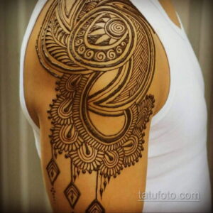Рисунок тату хной для начинающих 28.11.2020 №173 -Henna tattoo drawing- tatufoto.com
