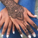 Рисунок тату хной для начинающих 28.11.2020 №181 -Henna tattoo drawing- tatufoto.com