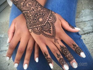 Рисунок тату хной для начинающих 28.11.2020 №181 -Henna tattoo drawing- tatufoto.com