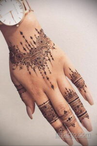 Рисунок тату хной для начинающих 28.11.2020 №186 -Henna tattoo drawing- tatufoto.com