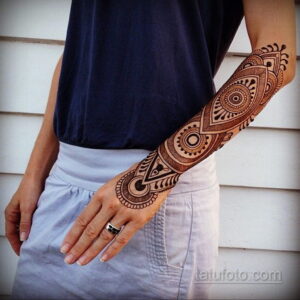 Рисунок тату хной для начинающих 28.11.2020 №189 -Henna tattoo drawing- tatufoto.com