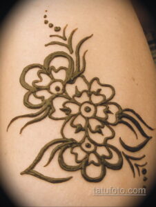 Рисунок тату хной для начинающих 28.11.2020 №197 -Henna tattoo drawing- tatufoto.com