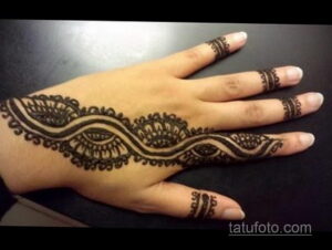 Рисунок тату хной для начинающих 28.11.2020 №204 -Henna tattoo drawing- tatufoto.com