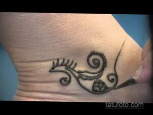 Рисунок тату хной для начинающих 28.11.2020 №209 -Henna tattoo drawing- tatufoto.com