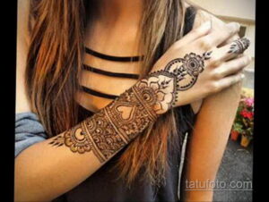 Рисунок тату хной для начинающих 28.11.2020 №210 -Henna tattoo drawing- tatufoto.com