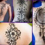 Рисунок тату хной для начинающих 28.11.2020 №212 -Henna tattoo drawing- tatufoto.com