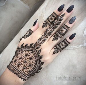 Рисунок тату хной для начинающих 28.11.2020 №216 -Henna tattoo drawing- tatufoto.com