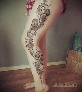 Рисунок тату хной для начинающих 28.11.2020 №221 -Henna tattoo drawing- tatufoto.com
