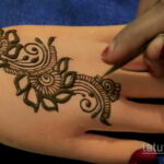 Рисунок тату хной для начинающих 28.11.2020 №233 -Henna tattoo drawing- tatufoto.com