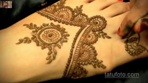 Рисунок тату хной для начинающих 28.11.2020 №236 -Henna tattoo drawing- tatufoto.com