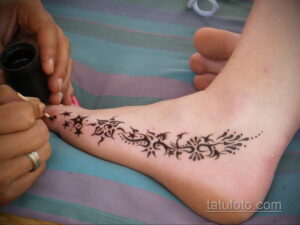Рисунок тату хной для начинающих 28.11.2020 №262 -Henna tattoo drawing- tatufoto.com