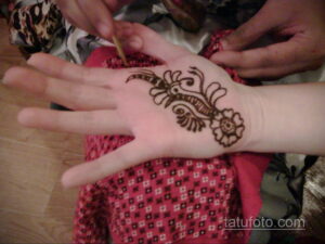 Рисунок тату хной для начинающих 28.11.2020 №264 -Henna tattoo drawing- tatufoto.com