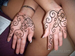 Рисунок тату хной для начинающих 28.11.2020 №286 -Henna tattoo drawing- tatufoto.com