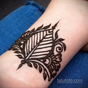 Рисунок тату хной для начинающих 28.11.2020 №288 -Henna tattoo drawing- tatufoto.com