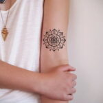Рисунок тату хной для начинающих 28.11.2020 №289 -Henna tattoo drawing- tatufoto.com