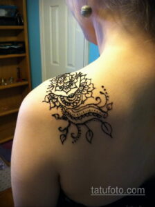 Рисунок тату хной для начинающих 28.11.2020 №290 -Henna tattoo drawing- tatufoto.com