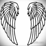 Фото ангельского рисунка тату 22.11.2020 №008 -Angelic tattoo- tatufoto.com