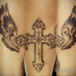 Фото ангельского рисунка тату 22.11.2020 №028 -Angelic tattoo- tatufoto.com