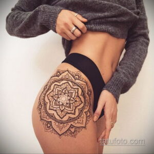 Фото женской интимной тату 16.11.2020 №088 -female intimate tattoo- tatufoto.com