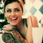 Фото женской тату 18.11.2020 №073 -beautiful girl tattoo- tatufoto.com